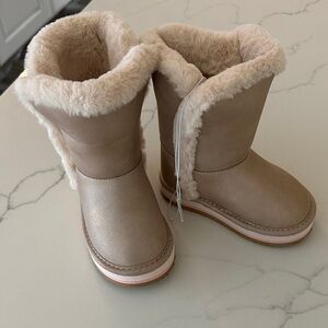 Cozy Tan Kids Boots